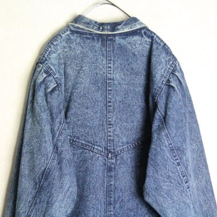 elegant rapel design denim jacket | Vintage.City 古着屋、古着コーデ情報を発信
