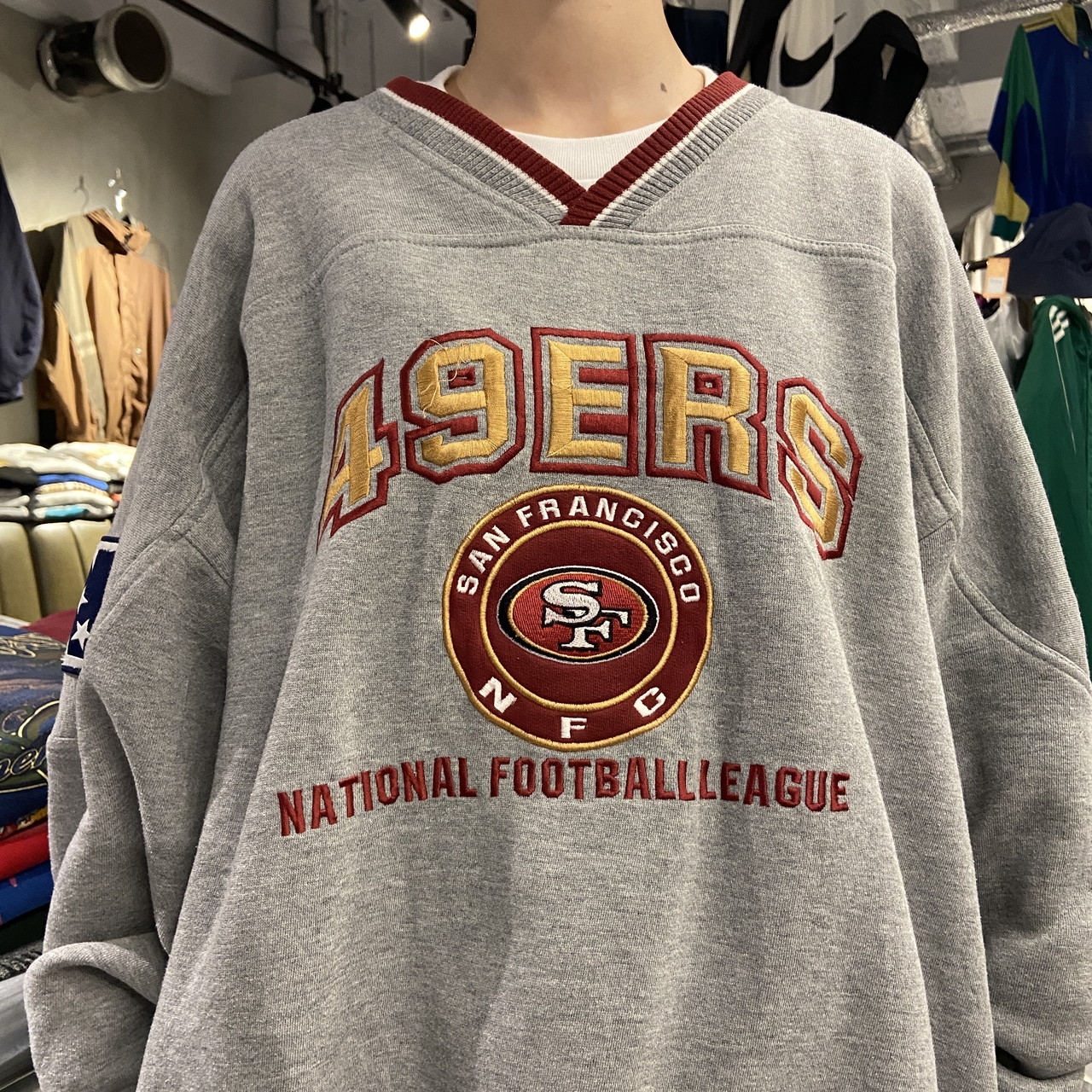 90～00年代 49ERS チームロゴ スウェットシャツ メンズ2XL相当 