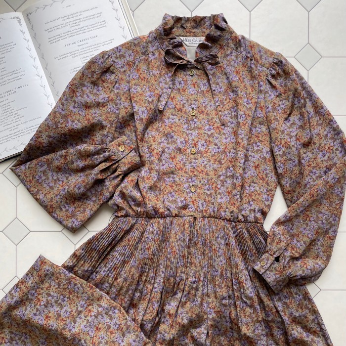 floral frill bowtie dress | Vintage.City Vintage Shops, Vintage Fashion Trends
