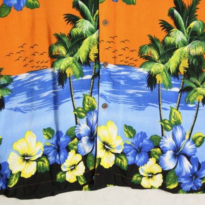 evening resort hibiscus aloha shirt | Vintage.City 古着屋、古着コーデ情報を発信