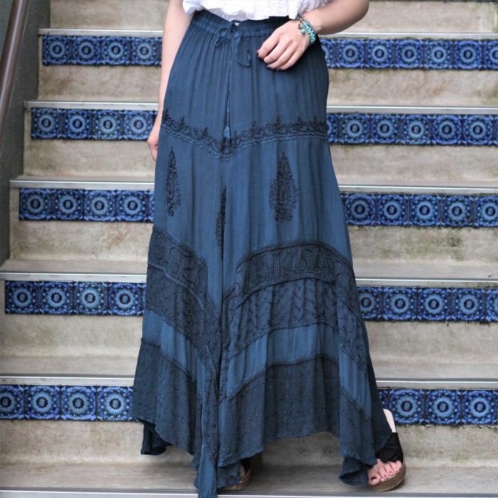 USA VINTAGEアメリカ古着刺繍デザインロングスカート | Vintage.City 빈티지숍, 빈티지 코디 정보