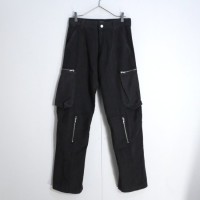 Zip pocket design dark brown cargo pants | Vintage.City 古着屋、古着コーデ情報を発信