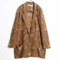 paisley pattern silk easy tailoredjacket | Vintage.City ヴィンテージ 古着
