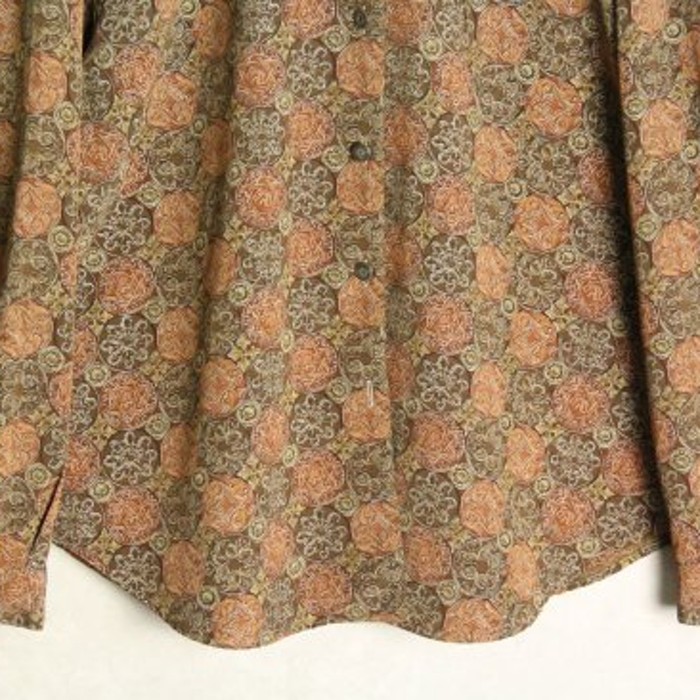 elegance pattern drape shirt | Vintage.City 古着屋、古着コーデ情報を発信