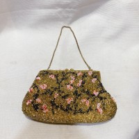 ヴィンテージ　ビーズバッグ　ゴールド　花柄　vintage beads bags | Vintage.City ヴィンテージ 古着