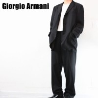 GIORGIO ARMANI ジョルジオアルマーニ セットアップ スーツ 黒 | Vintage.City 古着屋、古着コーデ情報を発信