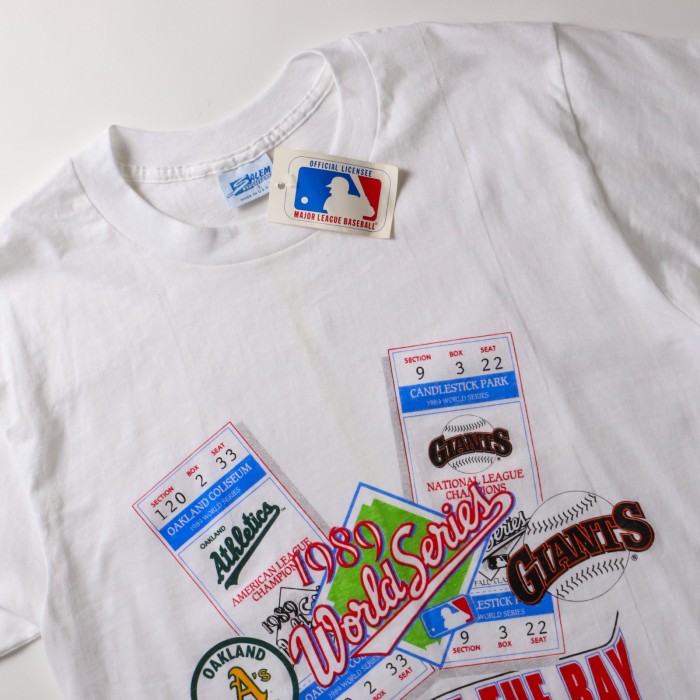 新品】80s ヴィンテージ MLB ワールドシリーズ 半袖 Tシャツ USA製