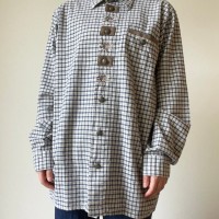 mens tyrolean shirt チロリアンチェックシャツ チロル | Vintage.City 古着屋、古着コーデ情報を発信