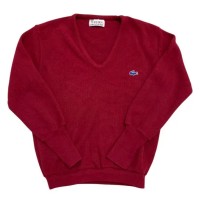 Izod Lacoste 70s Knit Red | Vintage.City ヴィンテージ 古着