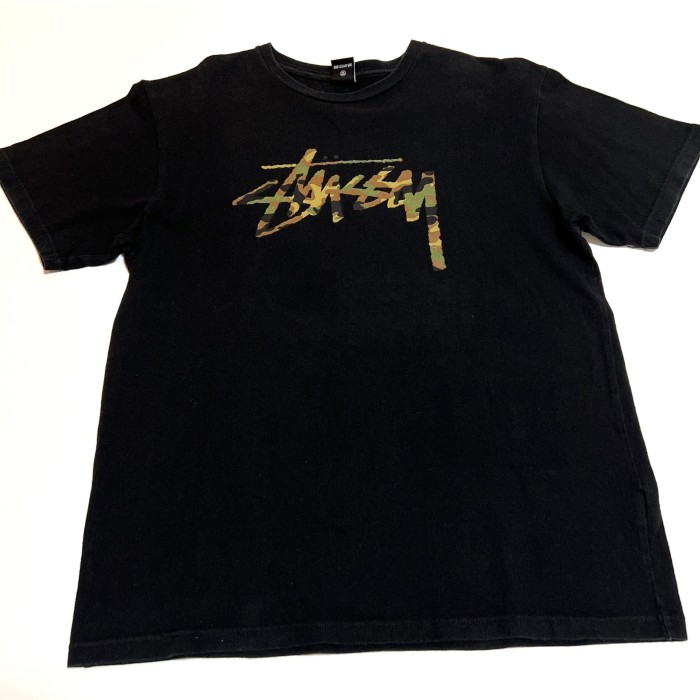 Stussy 迷彩ロゴ　Tシャツ | Vintage.City ヴィンテージ 古着