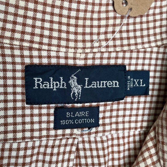 POLO RALPH LAUREN   長袖シャツ　XL  チェック柄　刺繍 | Vintage.City ヴィンテージ 古着