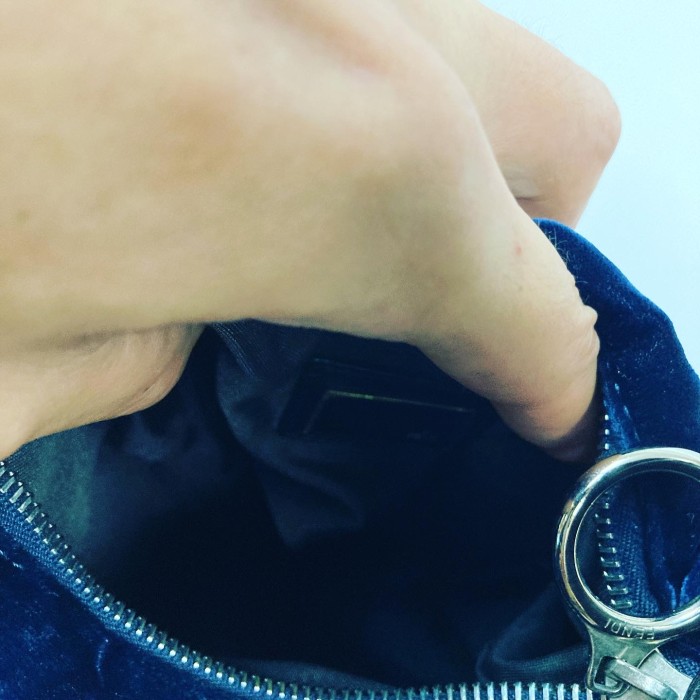 FENDI velvet handbag | Vintage.City 빈티지숍, 빈티지 코디 정보