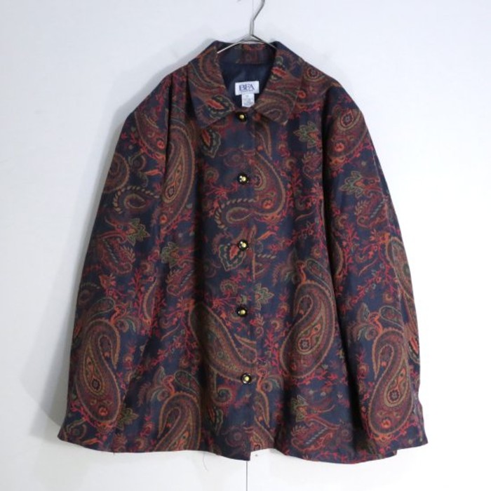 Dark color paisley design gobelin jacket | Vintage.City ヴィンテージ 古着