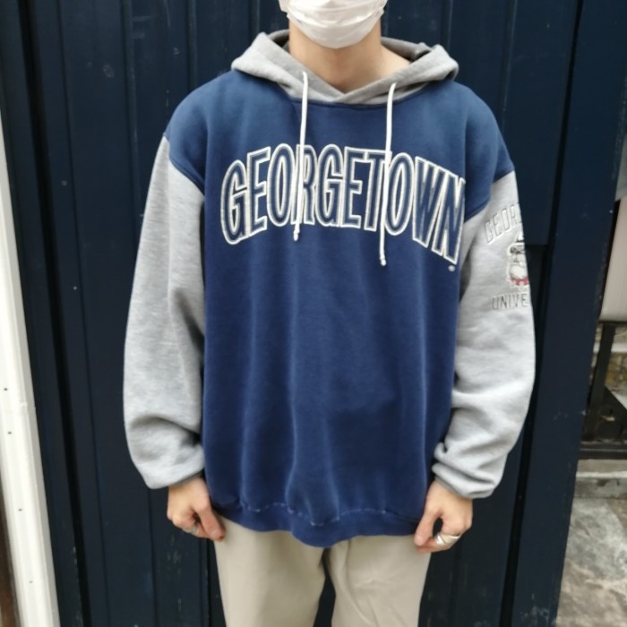 Georgetown college sweat parka | Vintage.City ヴィンテージ 古着