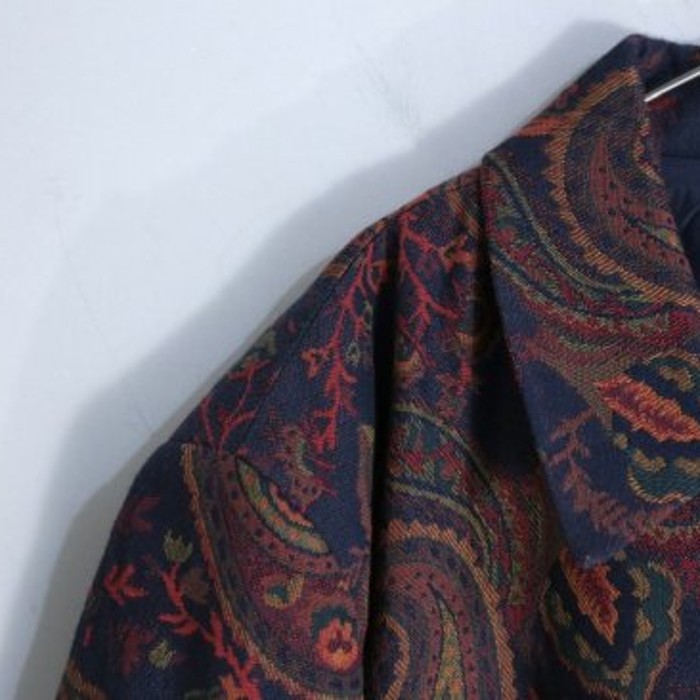 Dark color paisley design gobelin jacket | Vintage.City ヴィンテージ 古着