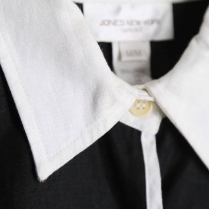 black×white stylish textile switch shirt | Vintage.City ヴィンテージ 古着