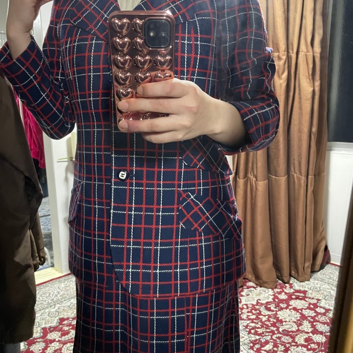 Herno Co-ord with Fake Pockets Plaid | Vintage.City ヴィンテージ 古着