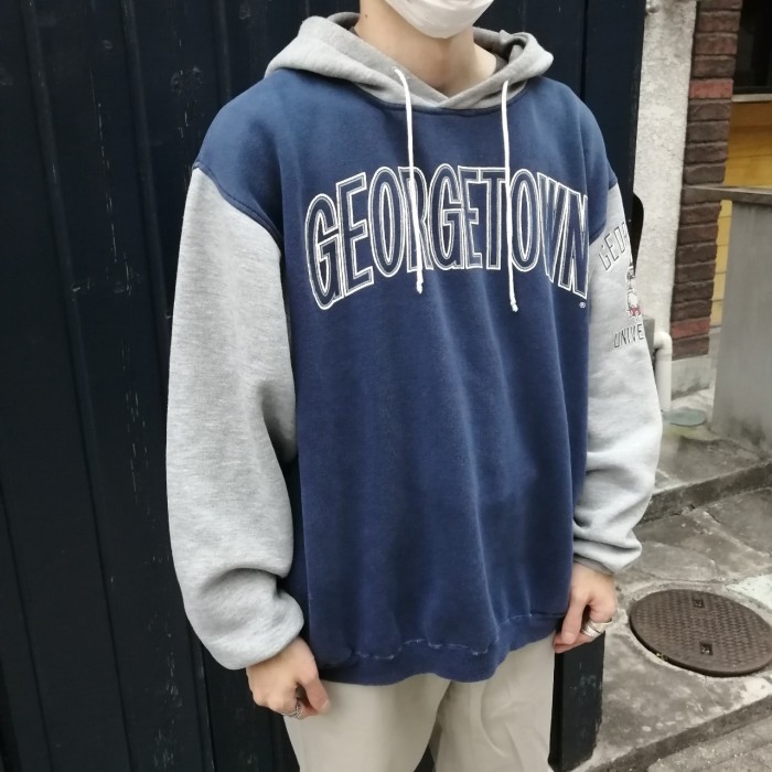 Georgetown college sweat parka | Vintage.City ヴィンテージ 古着