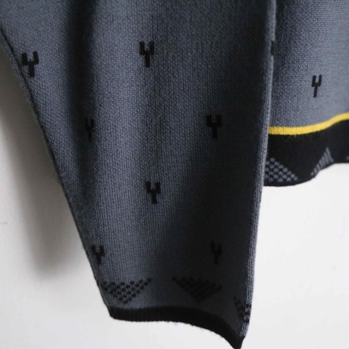 yellow × gray nordic pattern knit | Vintage.City ヴィンテージ 古着