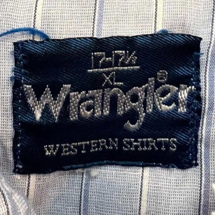 ラングラー ビンテージ 70s ウエスタンシャツ XL ストライプ 青 ブルー | Vintage.City ヴィンテージ 古着