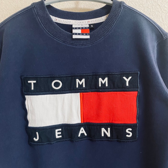 トミージーンズ TOMMY JEANS スウェットシャツ y2k フラッグ ロゴ | Vintage.City ヴィンテージ 古着