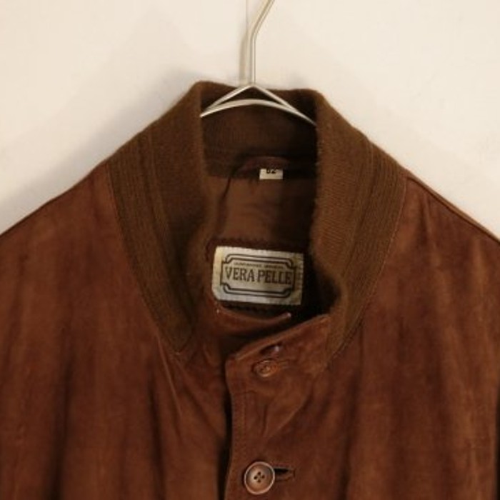 suede leather high neck blouson | Vintage.City ヴィンテージ 古着