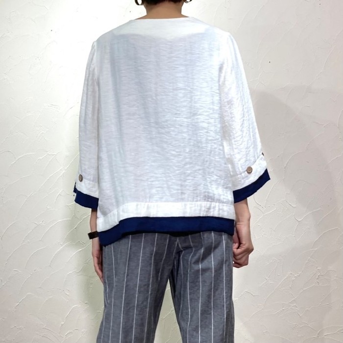 Norm Thompson layered design rayon tops | Vintage.City ヴィンテージ 古着