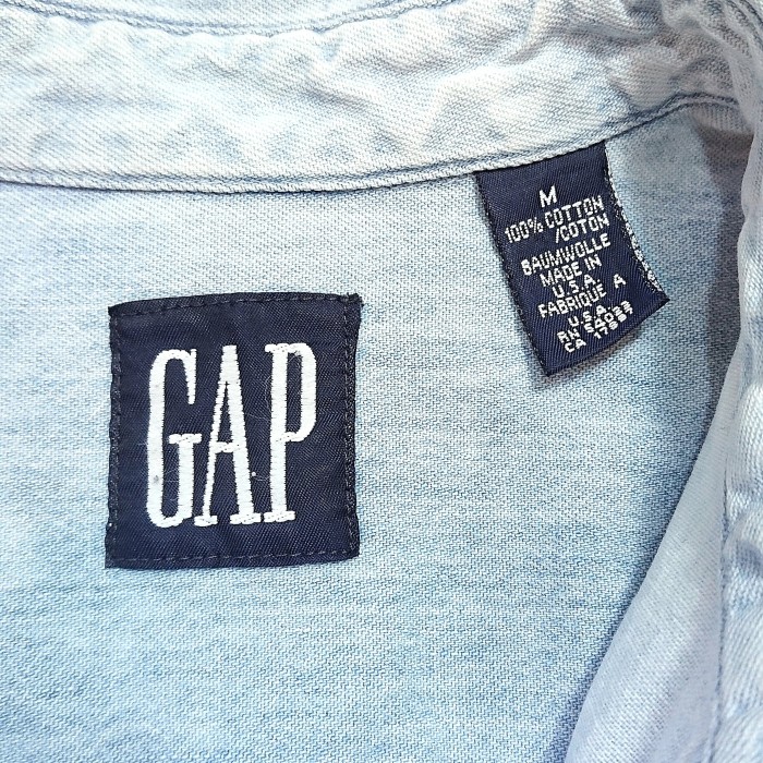 GAP / Bleached denim B.D shirt | Vintage.City ヴィンテージ 古着