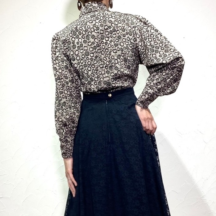 70s Leslie fay polyester blouse | Vintage.City ヴィンテージ 古着