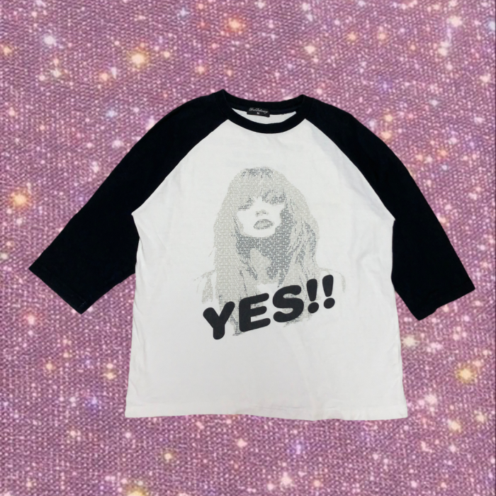 Y2K "YES！" girl graphic  raglan tops | Vintage.City 古着屋、古着コーデ情報を発信