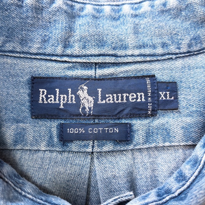 Ralph Lauren / Oversized denim B.D shirt | Vintage.City ヴィンテージ 古着