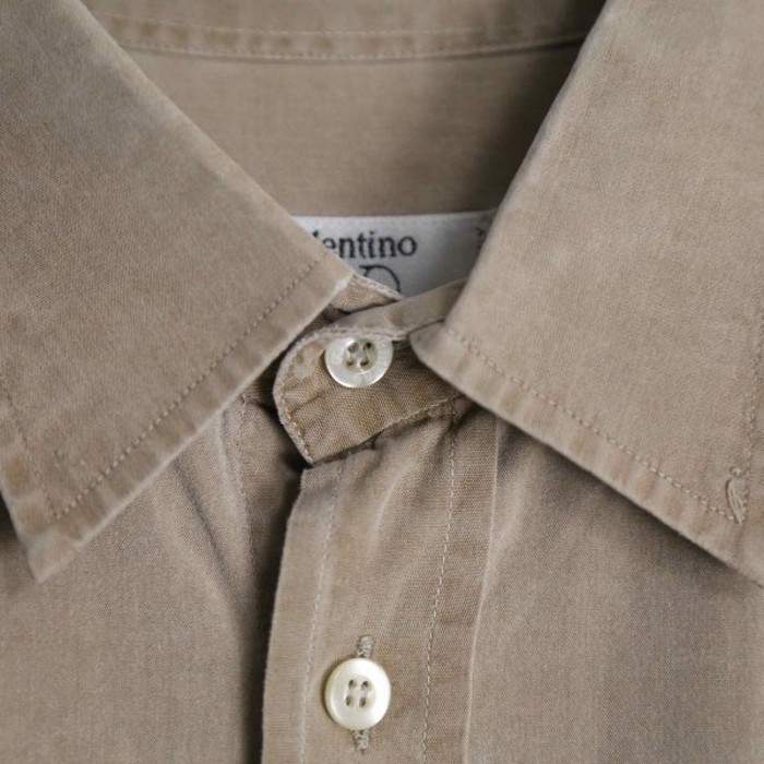 "VALENTINO" beige color dress shirt | Vintage.City ヴィンテージ 古着