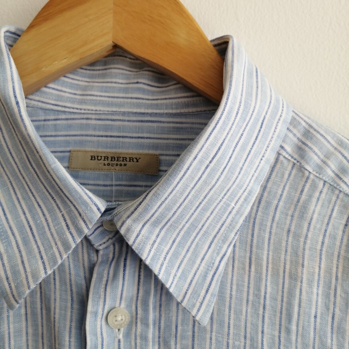 BURBERRY stripe linen shirt | Vintage.City ヴィンテージ 古着
