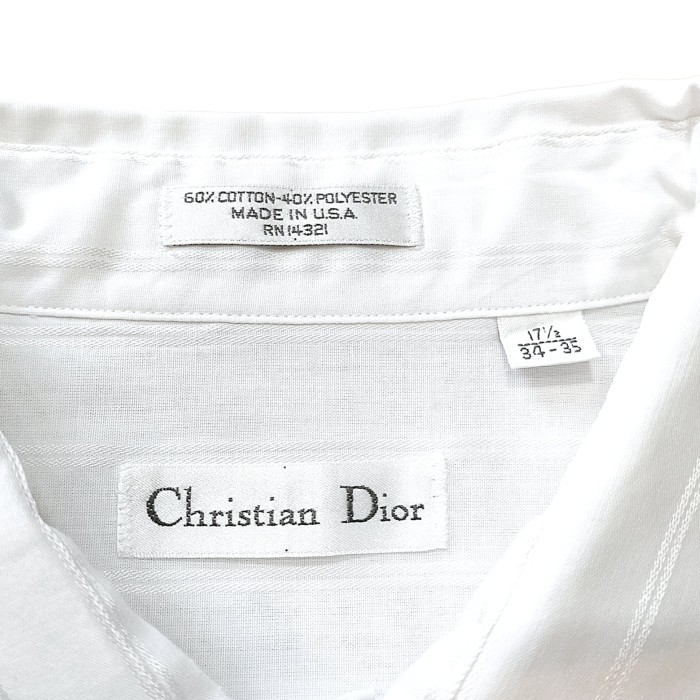 Christian Dior / White cotton dress sh | Vintage.City ヴィンテージ 古着