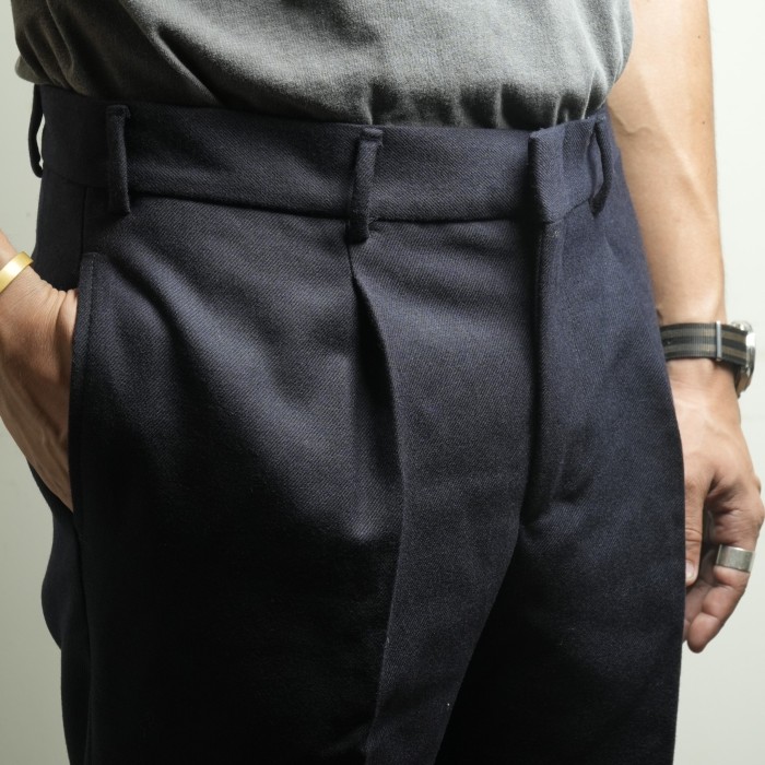 Italian Military Twill Wool Trousers | Vintage.City ヴィンテージ 古着