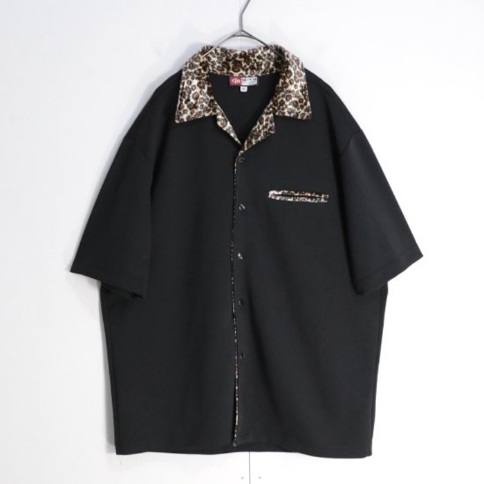 Velvet Leopard switching design shirt | Vintage.City 빈티지숍, 빈티지 코디 정보