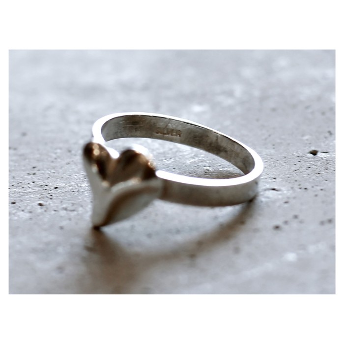 Old Distorted Heart Art Silver Ring | Vintage.City 빈티지숍, 빈티지 코디 정보