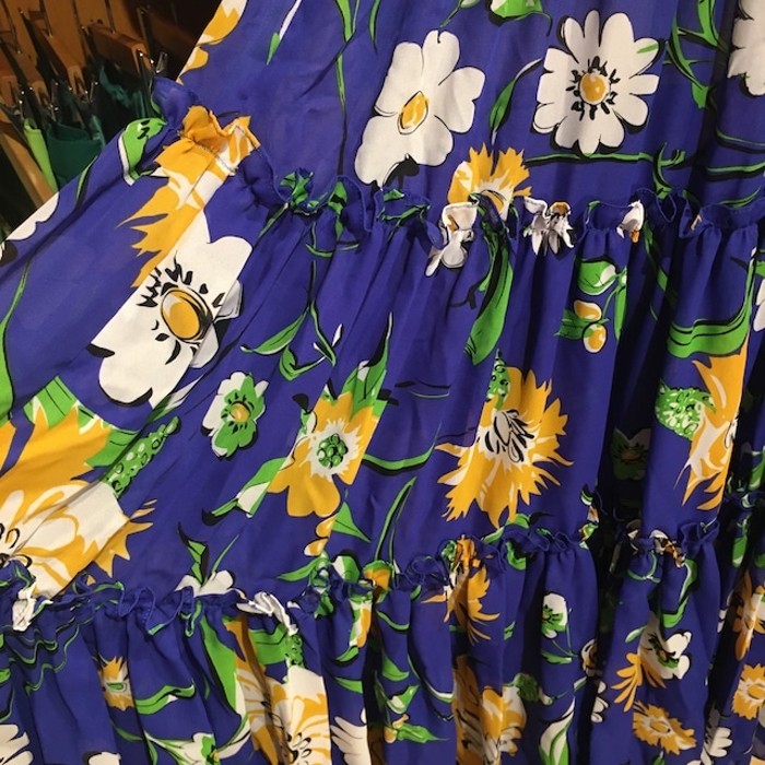 Blue flower Dress | Vintage.City Vintage Shops, Vintage Fashion Trends