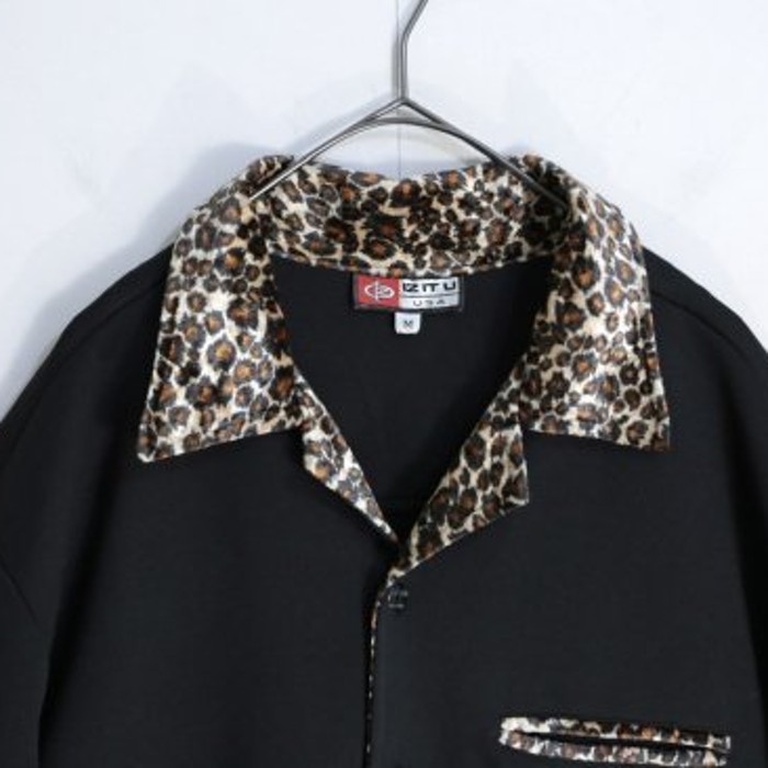 Velvet Leopard switching design shirt | Vintage.City 빈티지숍, 빈티지 코디 정보