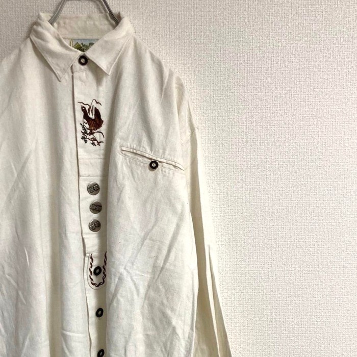 90s vintage tyrolean shirt チロリアンシャツ | Vintage.City