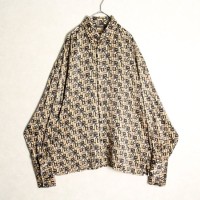 gorgeous pattern silk dress shirt | Vintage.City ヴィンテージ 古着
