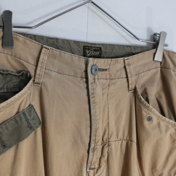 “G-STAR RAW” beige × khaki cargo pants | Vintage.City 빈티지숍, 빈티지 코디 정보