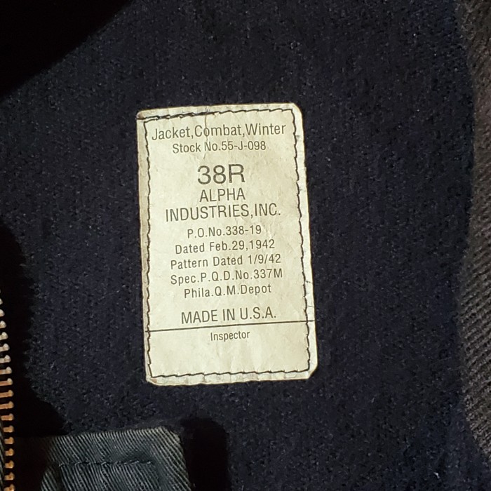 ALPHAアルファタンカースジャケット【38】 | Vintage.City 古着屋、古着コーデ情報を発信