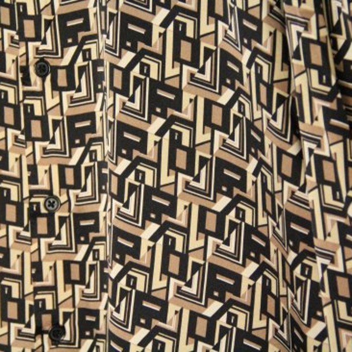 gorgeous pattern silk dress shirt | Vintage.City 古着屋、古着コーデ情報を発信