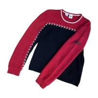 DKNY Design Knit Red/Black | Vintage.City 古着屋、古着コーデ情報を発信