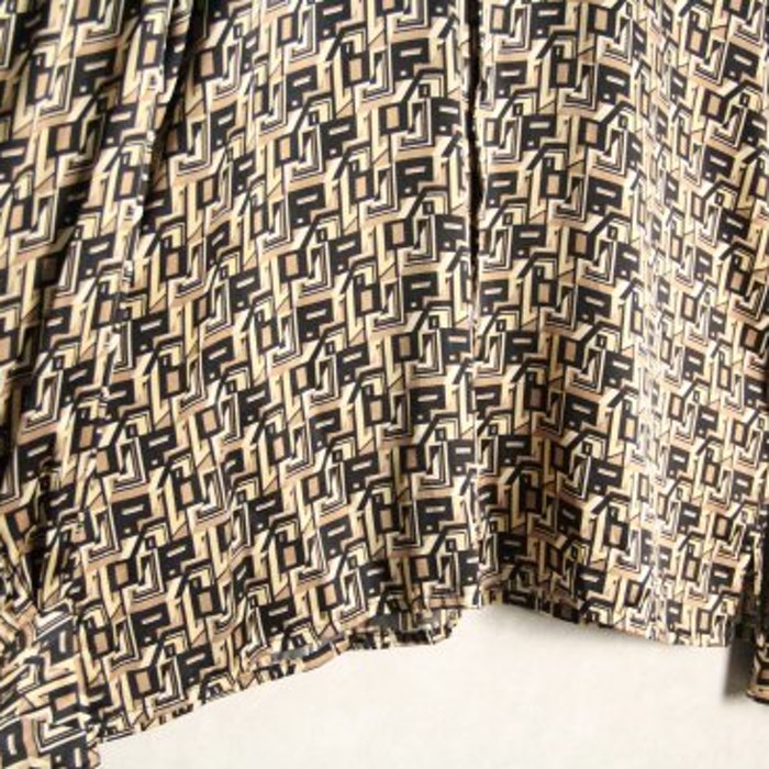 gorgeous pattern silk dress shirt | Vintage.City 古着屋、古着コーデ情報を発信