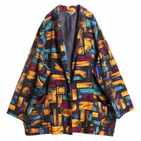much color abstract pattern easy jacket | Vintage.City ヴィンテージ 古着