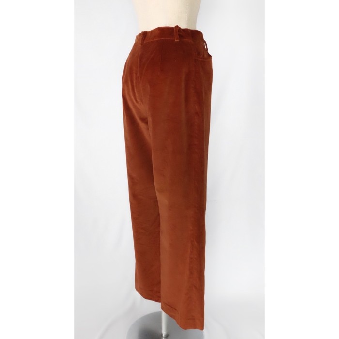 80s-90s velor medium flare trousers | Vintage.City 빈티지숍, 빈티지 코디 정보