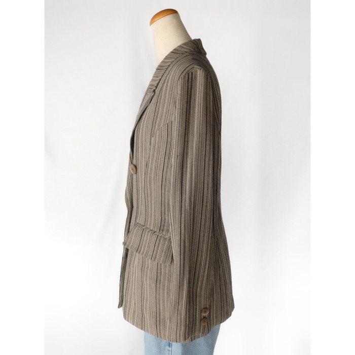 Vintage striped double jacket | Vintage.City 古着屋、古着コーデ情報を発信