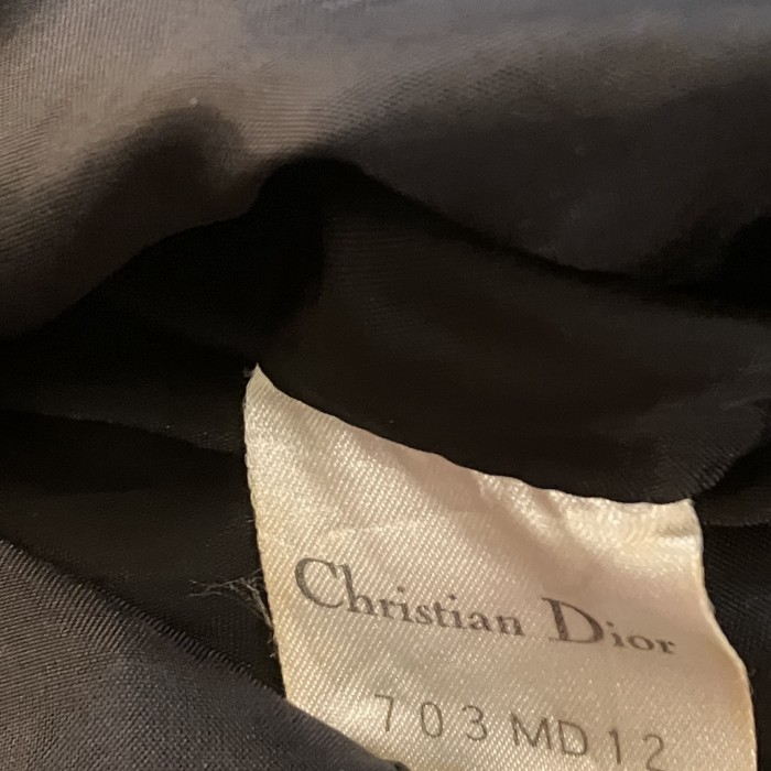 ChristianDior ノーカラーリネンジャケット グレンチェック | Vintage.City 古着屋、古着コーデ情報を発信